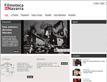 Tablet Screenshot of filmotecanavarra.com